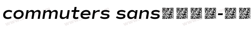 commuters sans字体下载字体转换